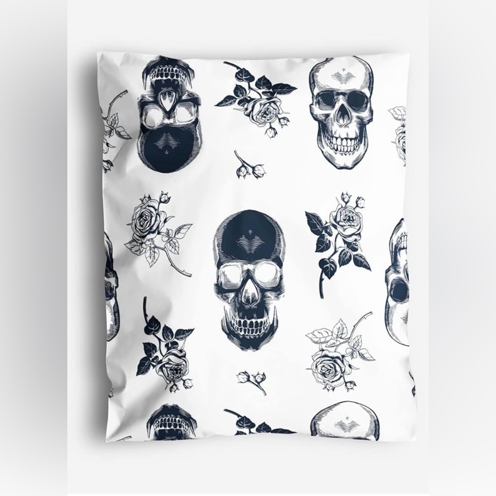 10pcs Skull Rose 10 x 13 polymailers